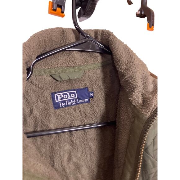 Polo Ralph Lauren Elbow Patch Full Zip Jacket Men’s Medium Fleece Classic Preppy - Picture 3 of 5